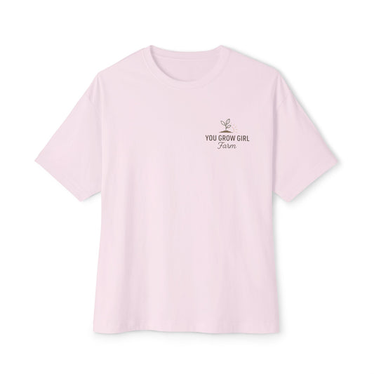 You Grow Girl Unisex Oversized Boxy Tee – Perfect for Garden Lovers, Nature Enthusiasts, Casual Wear, Gifts, Summer Style