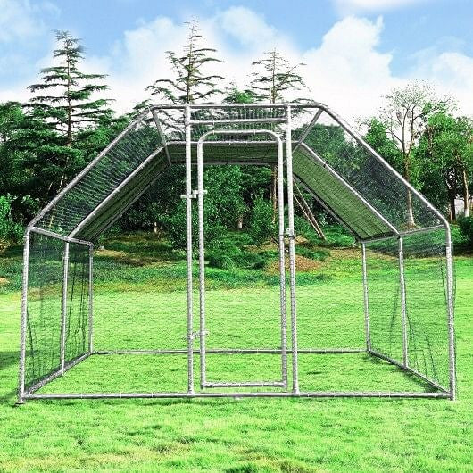 9.5 x 12.5 Feet Large Walk In Chicken Coop Run House-3