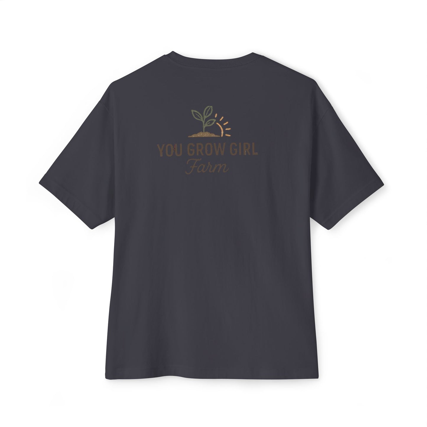 You Grow Girl Unisex Oversized Boxy Tee – Perfect for Garden Lovers, Nature Enthusiasts, Casual Wear, Gifts, Summer Style