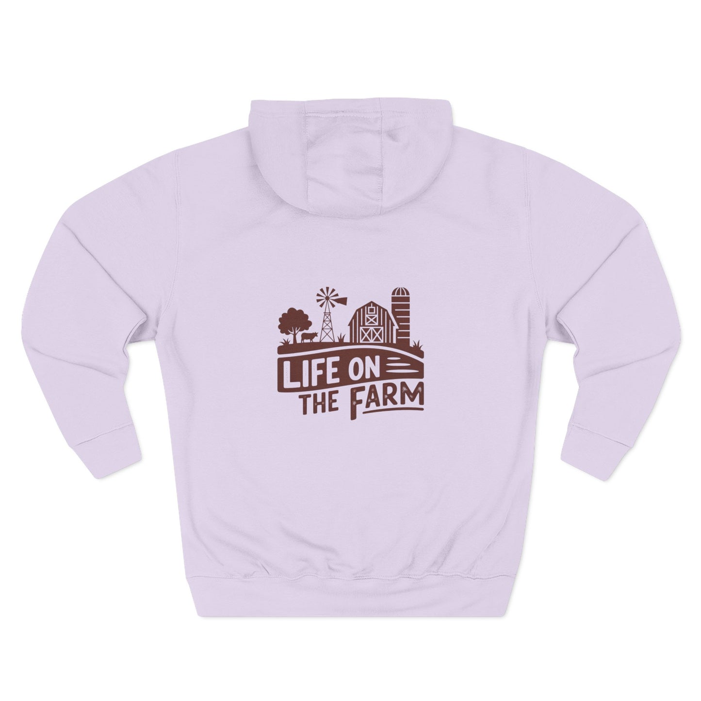 Cozy Farm Life Hoodie, Three-Panel Fleece Hoodie, Rustic Style Hoodie, Farm Lover Gift, Fall Fashion, Casual Sweatshirt