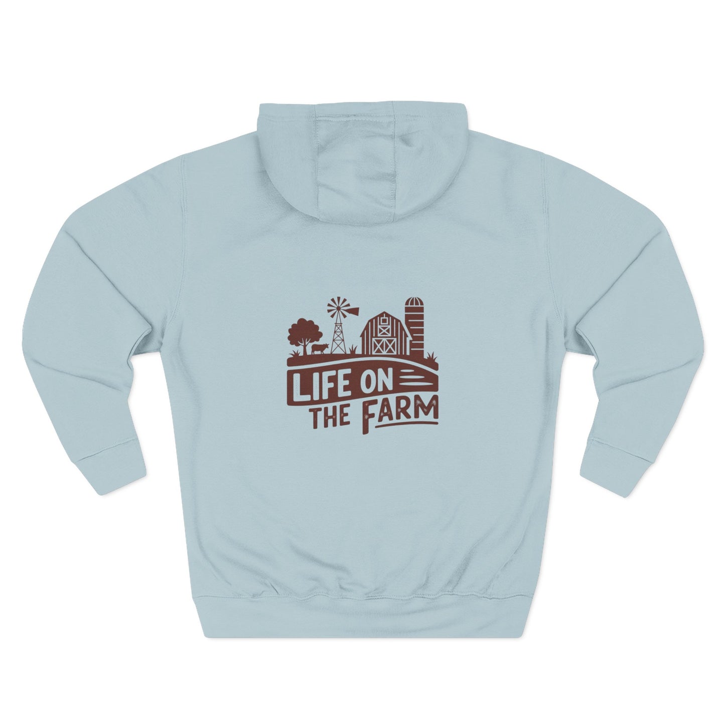 Cozy Farm Life Hoodie, Three-Panel Fleece Hoodie, Rustic Style Hoodie, Farm Lover Gift, Fall Fashion, Casual Sweatshirt