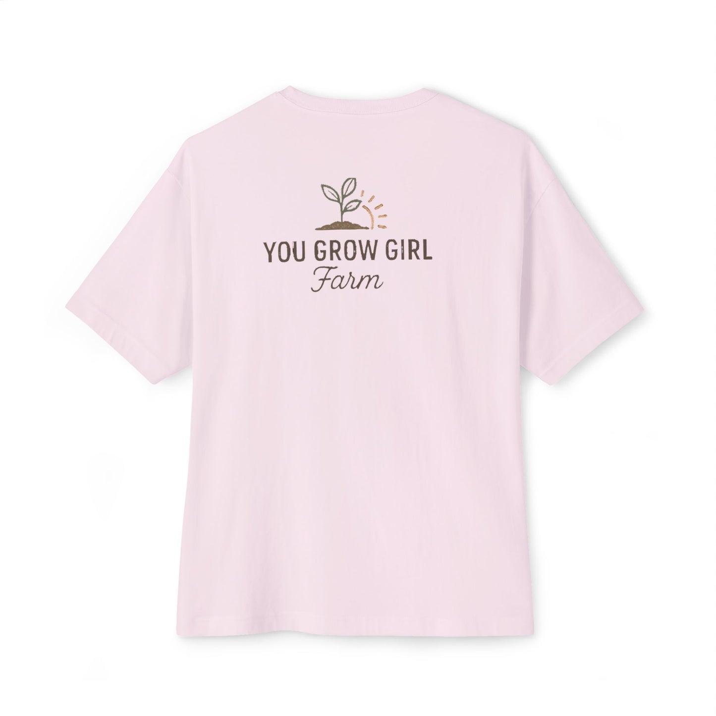 You Grow Girl Unisex Oversized Boxy Tee – Perfect for Garden Lovers, Nature Enthusiasts, Casual Wear, Gifts, Summer Style
