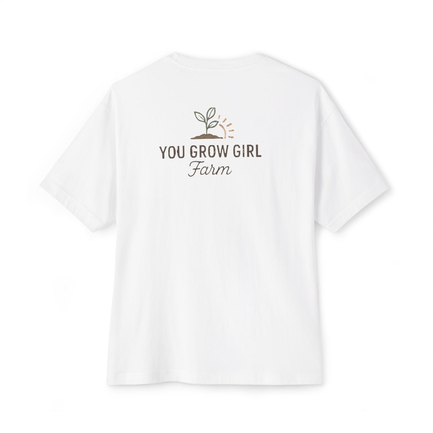 You Grow Girl Unisex Oversized Boxy Tee – Perfect for Garden Lovers, Nature Enthusiasts, Casual Wear, Gifts, Summer Style
