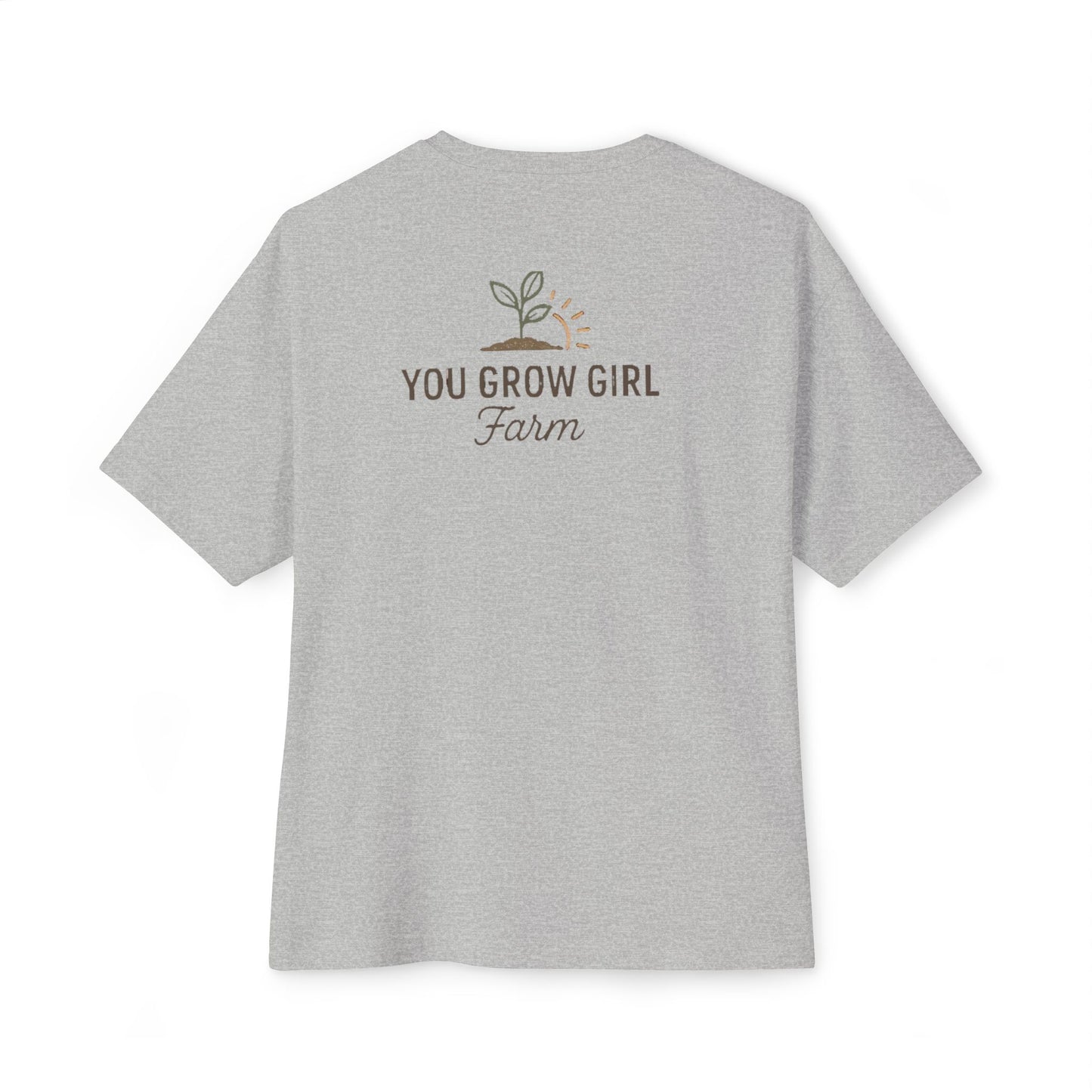 You Grow Girl Unisex Oversized Boxy Tee – Perfect for Garden Lovers, Nature Enthusiasts, Casual Wear, Gifts, Summer Style