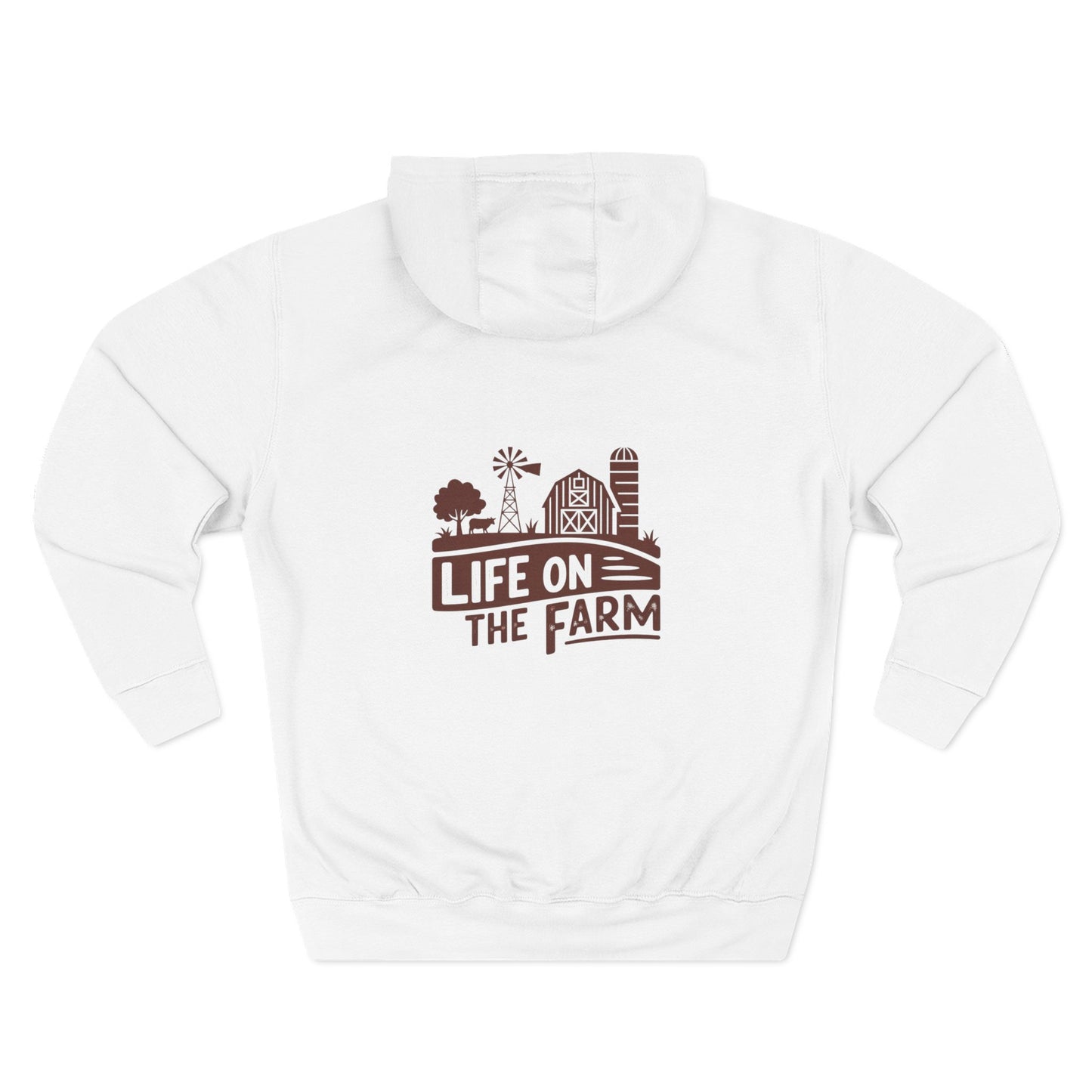 Cozy Farm Life Hoodie, Three-Panel Fleece Hoodie, Rustic Style Hoodie, Farm Lover Gift, Fall Fashion, Casual Sweatshirt